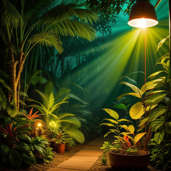 Осветление в стил “Джунгла” със светещи растения и животни