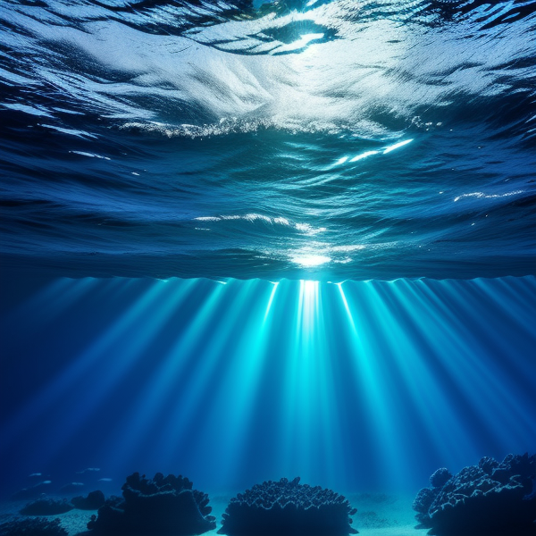 Осветление с имитация на подводен свят и океански дълбини