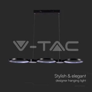 V-TAC VT-10044 LED Осветител 38W Висящ (95*100CM) Черен 3000K