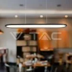 V-TAC VT-10046 24W LED Висяща Лампа (80*100CM) 3000K Черно Тяло