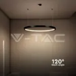 V-TAC VT-10052 19W LED Висящ Осветител Акрил Кристал Черен 3000K