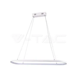 V-TAC VT-10056 24W LED Висяща Лампа (80*20*100CM) 3000K Бяло Тяло