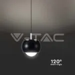 V-TAC VT-10078 9W LED Висяща Лампа (10*10*100см) Черно 3000K
