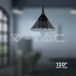 V-TAC VT-10082 9W LED Висяща Лампа (19.5*17.5*100CM) Черно 3000K