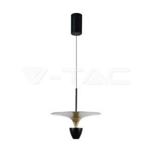 V-TAC VT-10086 9W LED Висяща Лампа (30*320*100CM) Черно+Златно Тяло 4000K
