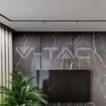 V-TAC VT-10240 22W LED Магнитен Линеен Спот 3000K Черно Тяло