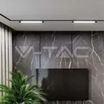 V-TAC VT-10243 10W LED Магнитен Линеен Осветител 3000K Черно Тяло