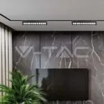 V-TAC VT-10262 12W LED Магнитен Линеен Спот Регулируем 6400K Черно Тяло