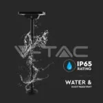 V-TAC VT-10304 2W LED Соларно Колче Алуминиева Основа 3в1