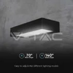 V-TAC VT-10307 6W LED Соларна Лампа Черна Батерия 4000К