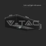 V-TAC VT-10307 6W LED Соларна Лампа Черна Батерия 4000К