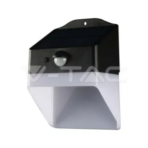 V-TAC VT-10309 2W LED Соларна Стенна Лампа със Сензор 4000K Черно-Бяла