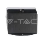 V-TAC VT-10309 2W LED Соларна Стенна Лампа със Сензор 4000K Черно-Бяла
