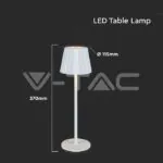 V-TAC VT-10326 1.5W LED Настолна Лампа Бяла 3in1