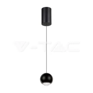 V-TAC VT-10341 5W LED Висяща Лампа Черно Тяло 3000K