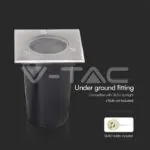 V-TAC VT-10375 GU10 Корпус За Вграждане В Земя Квадрат