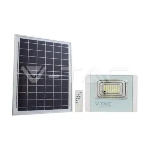 V-TAC VT-10407 16W LED Соларен Прожектор 6000K Бяло Тяло