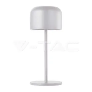 V-TAC VT-10450 LED Настолна Лампа 2200mAH Батерия D86*H210mm Бяло Тяло IP54 3000K+6000K