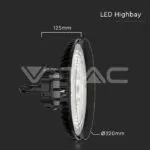 V-TAC VT-10467 120W/150W/200W LED Камбана 3в1 3000K;4000K;5000K UFO 160lm/W