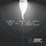V-TAC VT-118 LED Крушка SAMSUNG Чип 5.5W E14 Кендъл Пламък 4000K