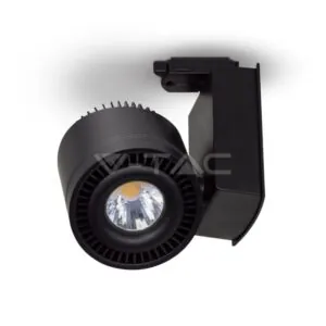 V-TAC VT-1238 45W LED COB CRI>95 Прожектор Релсов Монтаж черно Тяло Бяла Светлина
