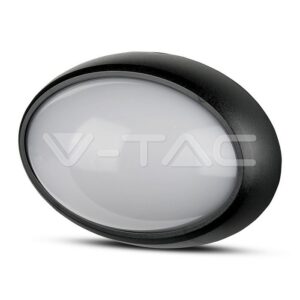 V-TAC VT-1268 8W Плафониера Овал Черно Тяло 6400K IP66