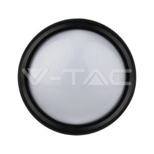 V-TAC VT-1349 12W Плафониера Черно Тяло Топло Бяла Светлина IP65
