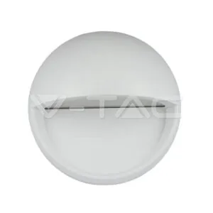 V-TAC VT-1409 3W LED   за Стъпала Бяло Тяло Кръг Неутрално Бяла Светлина