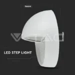 V-TAC VT-1409 3W LED   за Стъпала Бяло Тяло Кръг Неутрално Бяла Светлина