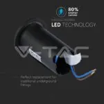V-TAC VT-1468 1W LED Осветител за Стъпала Черен Двупосочен 6500K