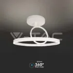 V-TAC VT-14985 LED Осветител 38W Плафон 500*200MM 4000K Бял Двоен Кръг