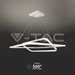 V-TAC VT-14989 LED Осветител 50W Висящ 600x600x1200мм Димиращ Бял 4000К