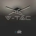 V-TAC VT-14995 LED Осветител 38W Плафон 850x850x105мм 4000K Черен