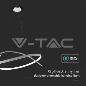 V-TAC VT-14996 LED Осветител 48W Висящ 800x1200мм Димиращ Бял 3000К