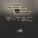 V-TAC VT-15347 LED Осветител 47W За Таван (L90xW67x9см) 3000K Черно Тяло