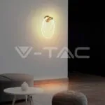 V-TAC VT-15348 LED Осветител 37W За Стена 3000K Злато