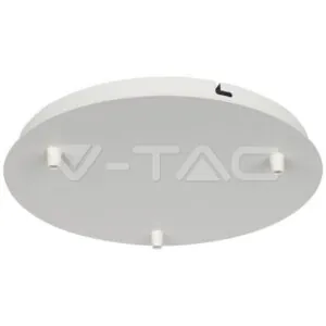 V-TAC VT-15351 Основа Стомана D300*H25mm 5 Отвора Червена Мед