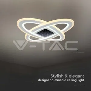 V-TAC VT-15360 130W LED Осветител За Таван (50*50*5CM) CCT: 3000K+6000K Димираща + Дистанционно