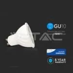 V-TAC VT-20028 LED Крушка SAMSUNG Чип GU10 6W Пластик 10° 6400K