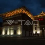 V-TAC VT-20174 50W LED Прожектор Със Светлинен Сензор SAMSUNG Чип Черно Тяло 6500K 100 lm/W