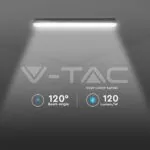 V-TAC VT-20212 LED Влагозащитено Тяло M-Серия 1200мм 36W 6400K Прозрачно Стоманен Клип 120 lm/W