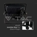 V-TAC VT-20260 20W LED Прожектор PIR Сензор SAMSUNG Чип Черно Тяло 4000K