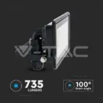 V-TAC VT-20305 10W LED Прожектор SAMSUNG Чип Черно Тяло 4000K