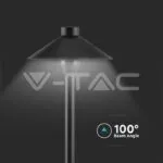 V-TAC VT-20318 7W Тяло Стойка/Колче IP65 Черно Тяло 6400К