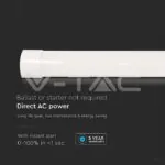 V-TAC VT-20363 30W LED Линейно Тяло SAMSUNG Чип 120см Пластик Бърза Връзка + Кабел 4000K 155 lm/W