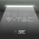 V-TAC VT-20364 30W LED Линейно Тяло SAMSUNG Чип 120см Пластик Бърза Връзка + Кабел 6500K 155 lm/W