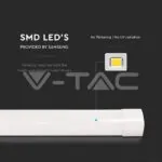 V-TAC VT-20365 38W LED Линейно Тяло SAMSUNG Чип 150sм Пластик Бърза Връзка + Кабел 155 lm/W 3000K