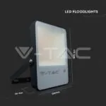 V-TAC VT-20405 50W LED Прожектор SMD SAMSUNG Chip Черно Тяло 6500K 160 lm/W