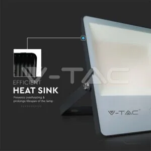 V-TAC VT-20458 200W LED Прожектор SMD Черно Тяло 6400K 185 lm/W