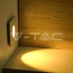 V-TAC VT-211210 3W LED Луна за Стена Квадрат 4000К